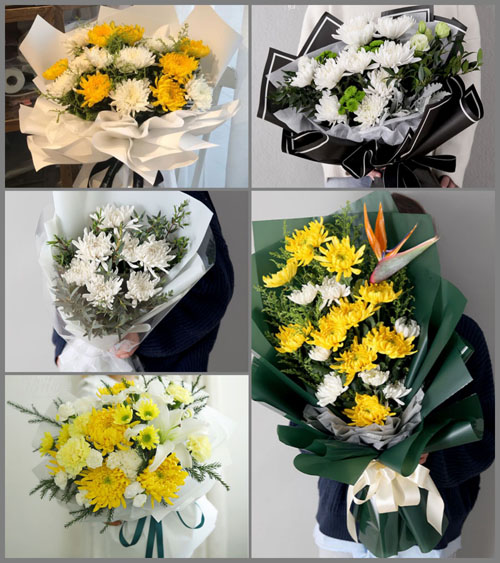 河北衡水深州市前磨头镇北花盆村白事花束代送